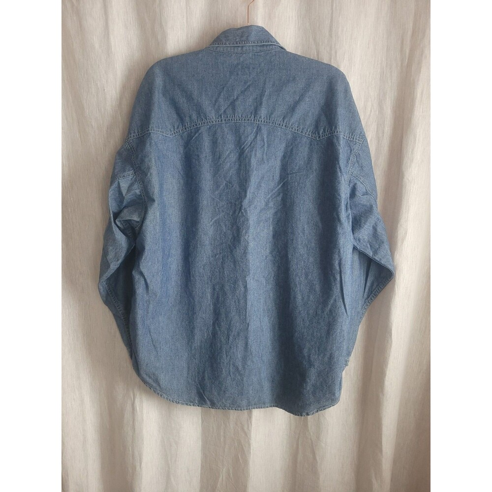 1990’s vintage Authentic VERSACE Gianni  Couture Long Sleeve DEMIN LARGE - Picture 2 of 14